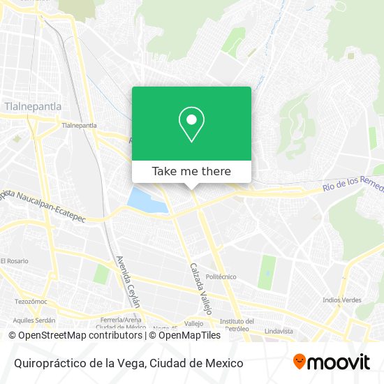 Mapa de Quiropráctico de la Vega