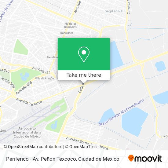 Periferico - Av. Peñon Texcoco map