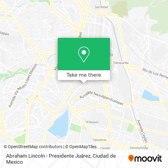 Abraham Lincoln - Presidente Juárez map