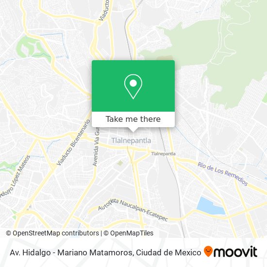 Mapa de Av. Hidalgo - Mariano Matamoros