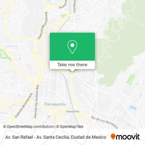 Av. San Rafael - Av. Santa Cecilia map