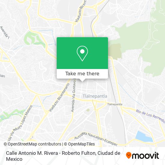 Mapa de Calle Antonio M. Rivera - Roberto Fulton