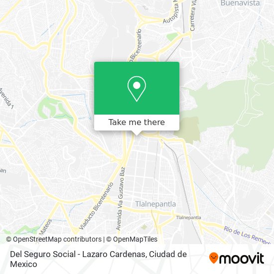 Del Seguro Social - Lazaro Cardenas map