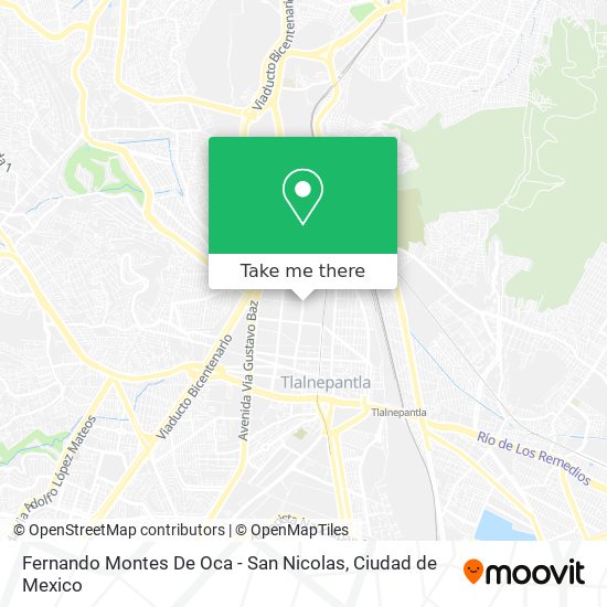 Fernando Montes De Oca - San Nicolas map
