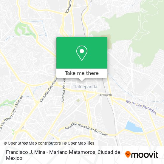 Mapa de Francisco J. Mina - Mariano Matamoros