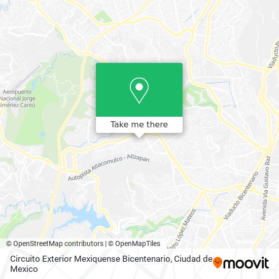 Circuito Exterior Mexiquense Bicentenario map