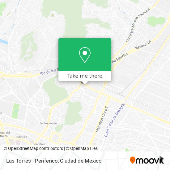 Las Torres - Periferico map