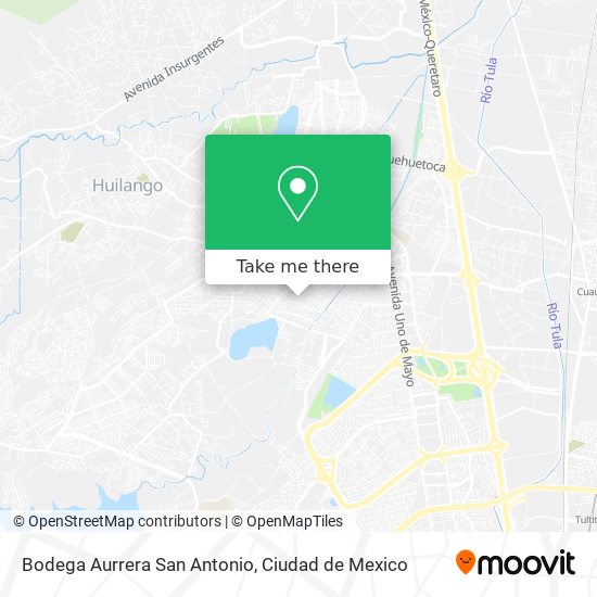 Mapa de Bodega Aurrera San Antonio