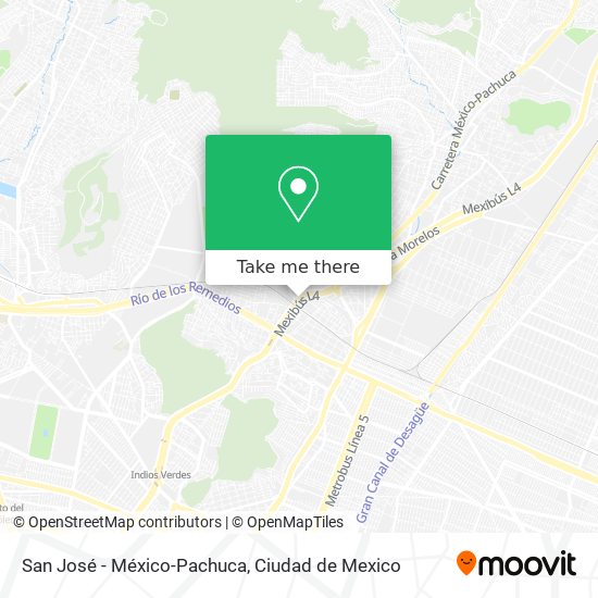 San José - México-Pachuca map