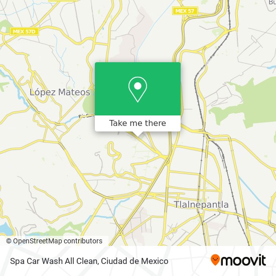 Mapa de Spa Car Wash All Clean