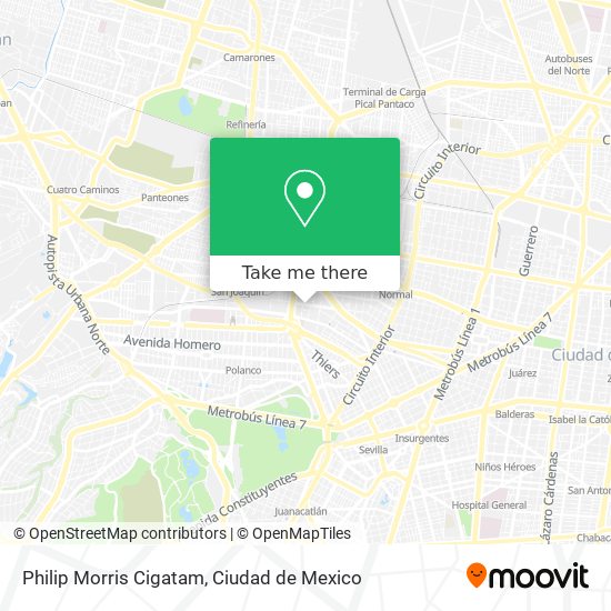 Mapa de Philip Morris Cigatam