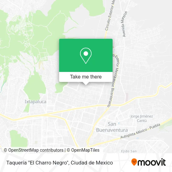 Mapa de Taquería "El Charro Negro"