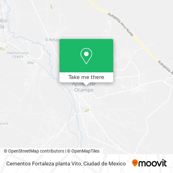 Cementos Fortaleza planta Vito map