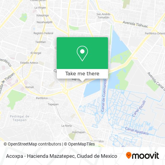 Acoxpa - Hacienda Mazatepec map