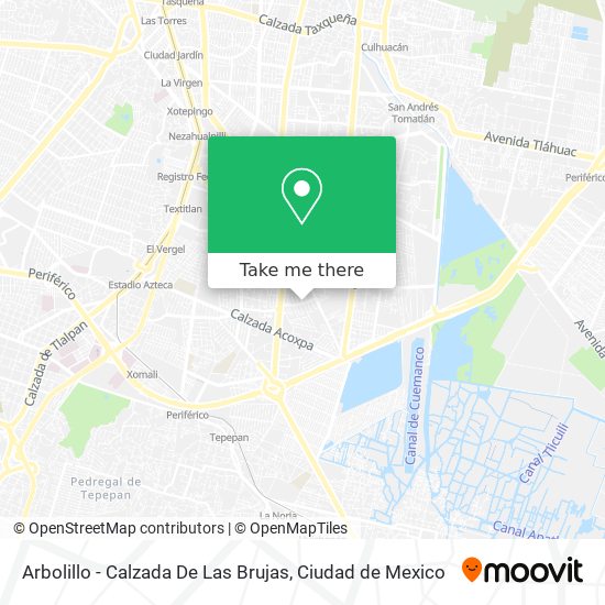 Arbolillo - Calzada De Las Brujas map