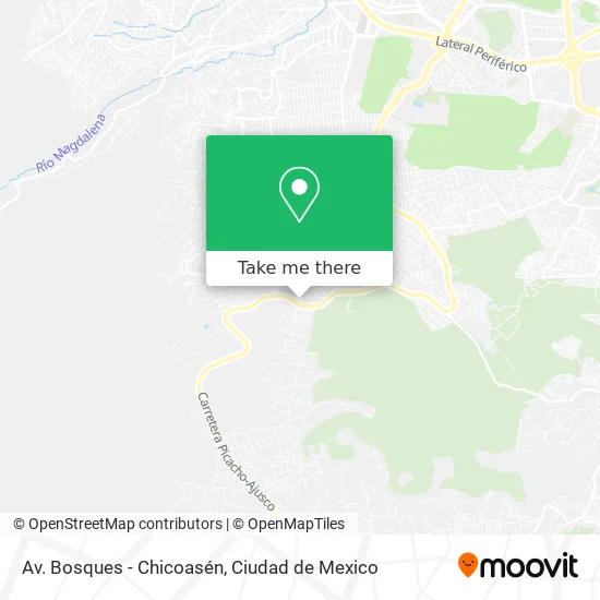 Av. Bosques - Chicoasén map