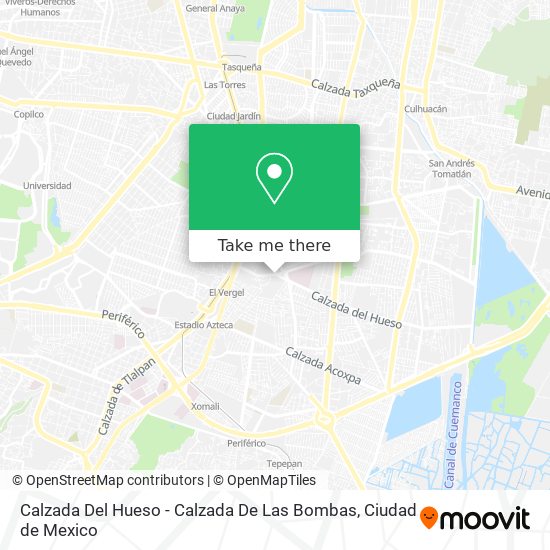 Calzada Del Hueso - Calzada De Las Bombas map