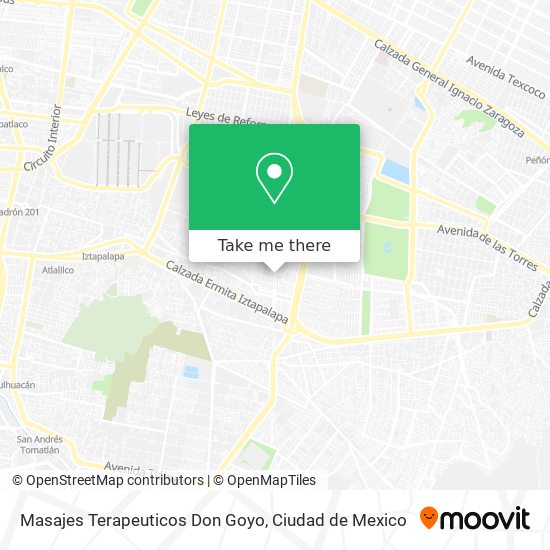 Masajes Terapeuticos Don Goyo map