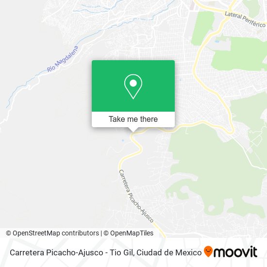 Carretera Picacho-Ajusco - Tio Gil map
