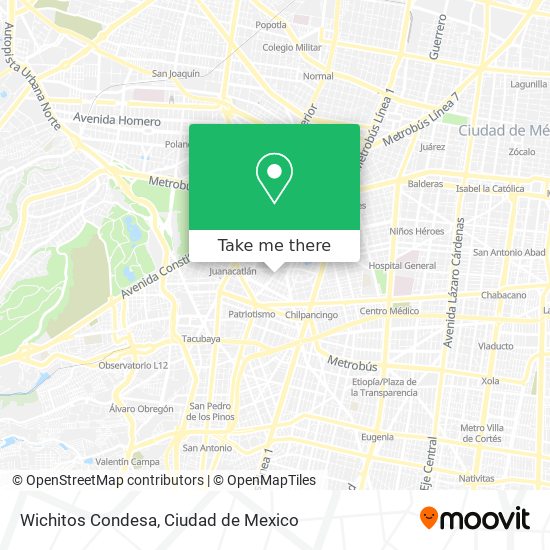 Wichitos Condesa map