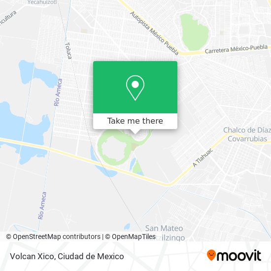 How to get to Volcan Xico in Tláhuac by Bus or Metro?