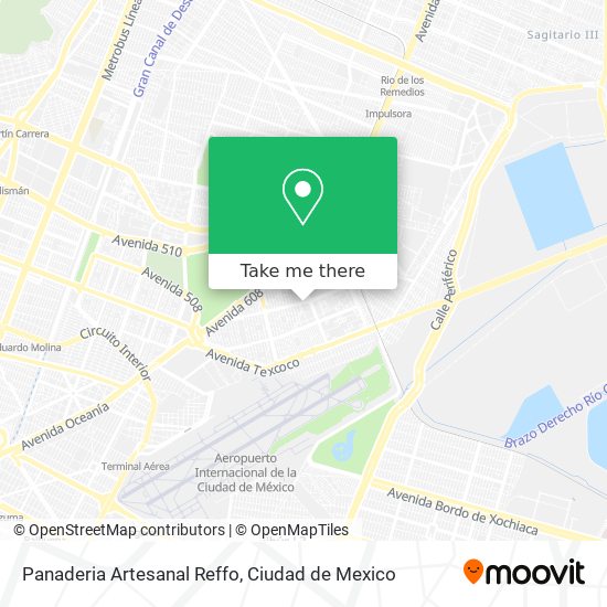 Mapa de Panaderia Artesanal Reffo