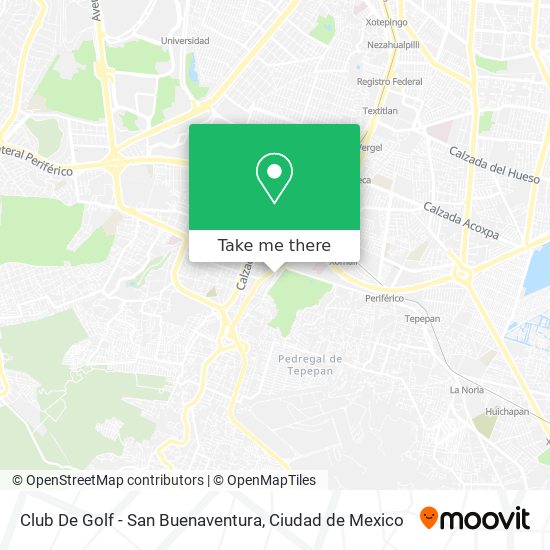 Club De Golf - San Buenaventura map