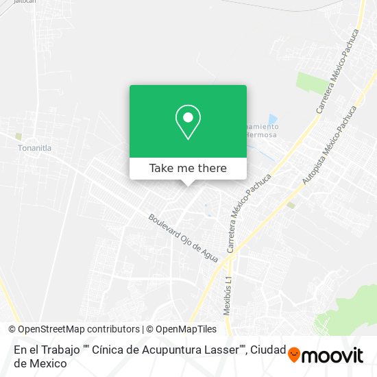 En el Trabajo "" Cínica de Acupuntura Lasser"" map