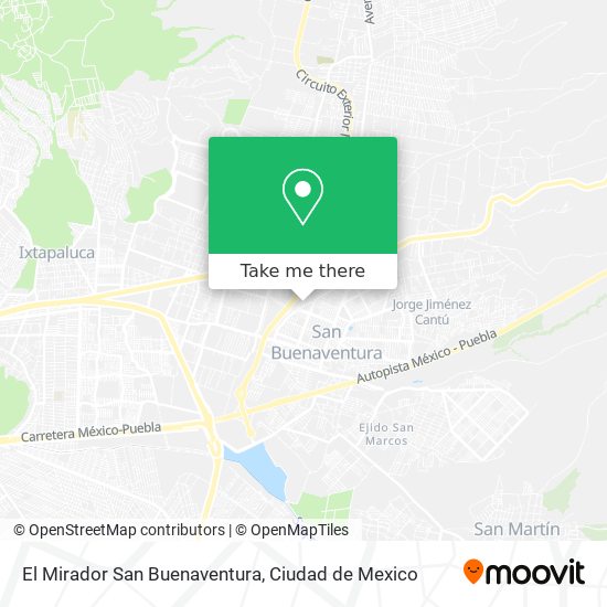 El Mirador San Buenaventura map
