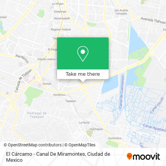 El Cárcamo - Canal De Miramontes map