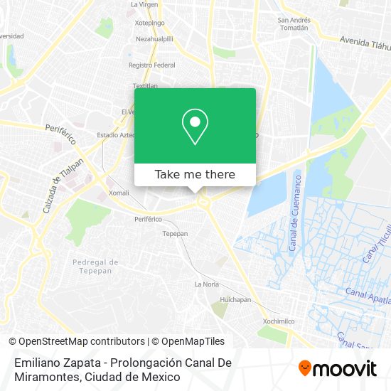 Emiliano Zapata - Prolongación Canal De Miramontes map