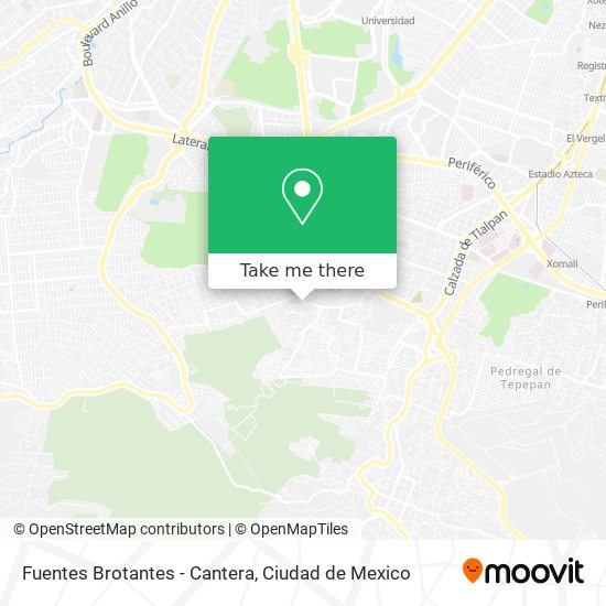 Fuentes Brotantes - Cantera map