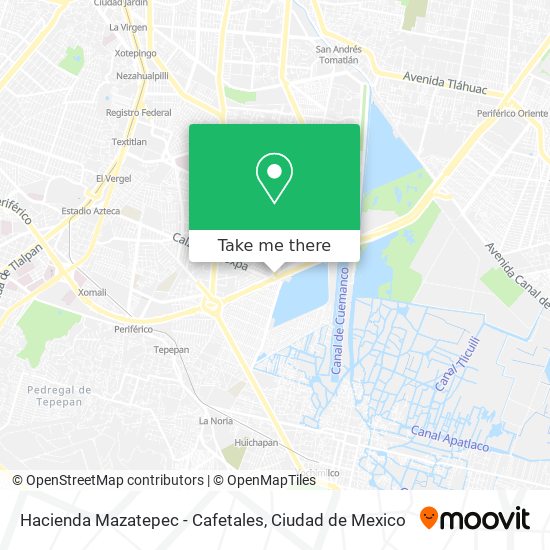 Mapa de Hacienda Mazatepec - Cafetales