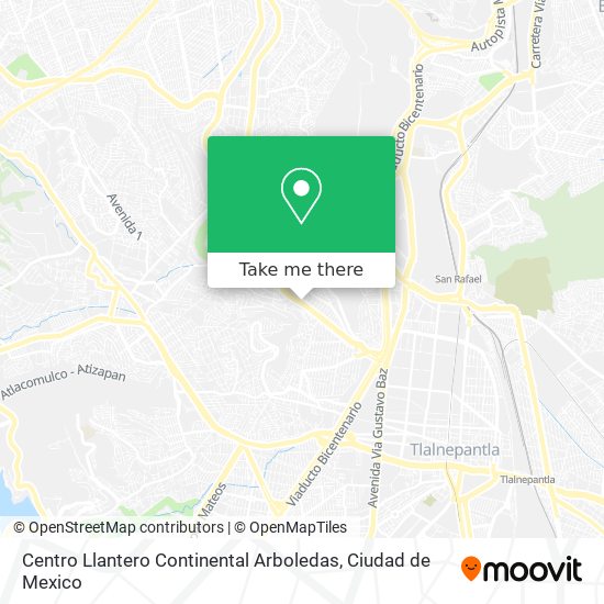 Centro Llantero Continental Arboledas map