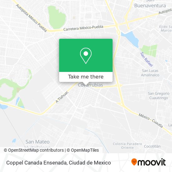 Mapa de Coppel Canada Ensenada