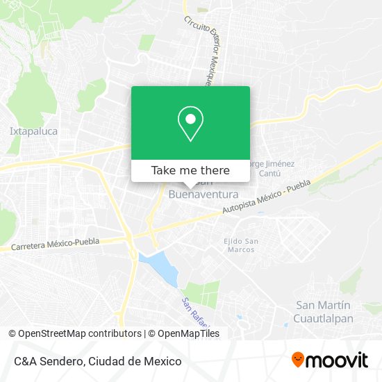 Mapa de C&A Sendero