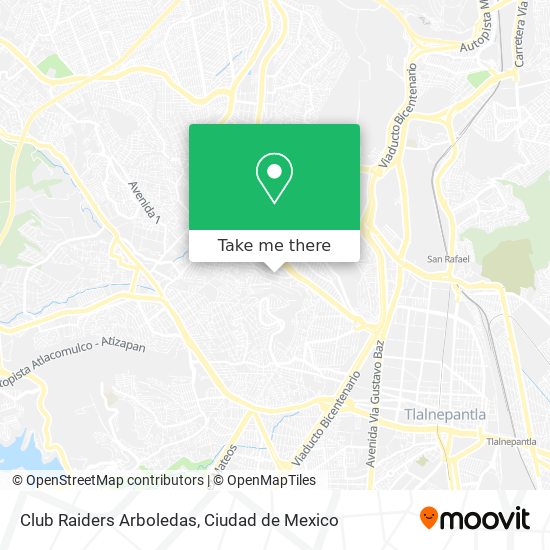 Club Raiders Arboledas map