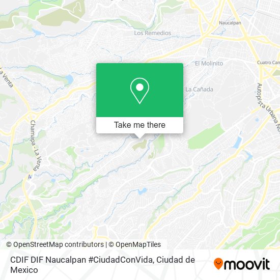 Mapa de CDIF DIF Naucalpan #CiudadConVida