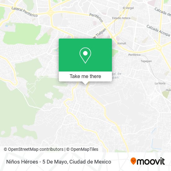 Mapa de Niños Héroes - 5 De Mayo