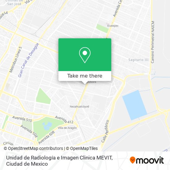 Unidad de Radiología e Imagen Clinica MEVIT map