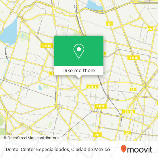 Mapa de Dental Center Especialidades