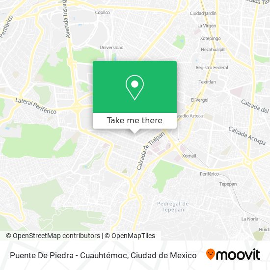 Mapa de Puente De Piedra - Cuauhtémoc