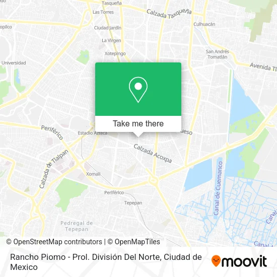 Mapa de Rancho Piomo - Prol. División Del Norte