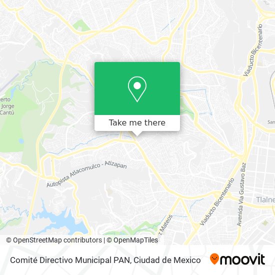 Mapa de Comité Directivo Municipal PAN