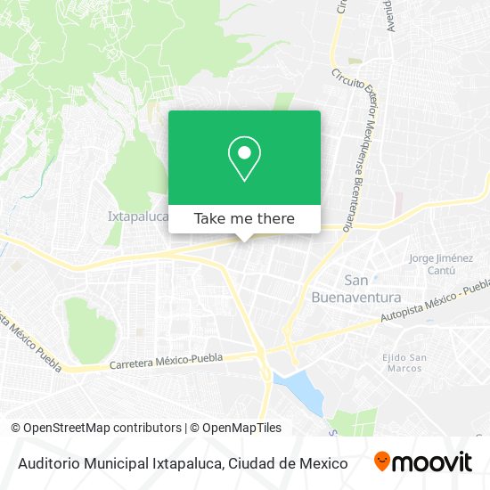 Mapa de Auditorio Municipal Ixtapaluca