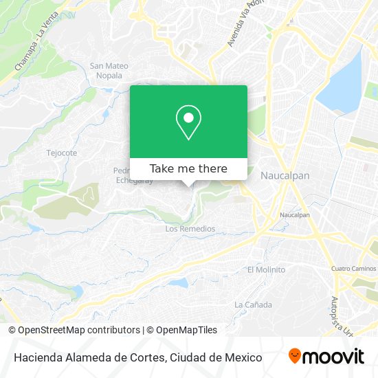 Hacienda Alameda de Cortes map