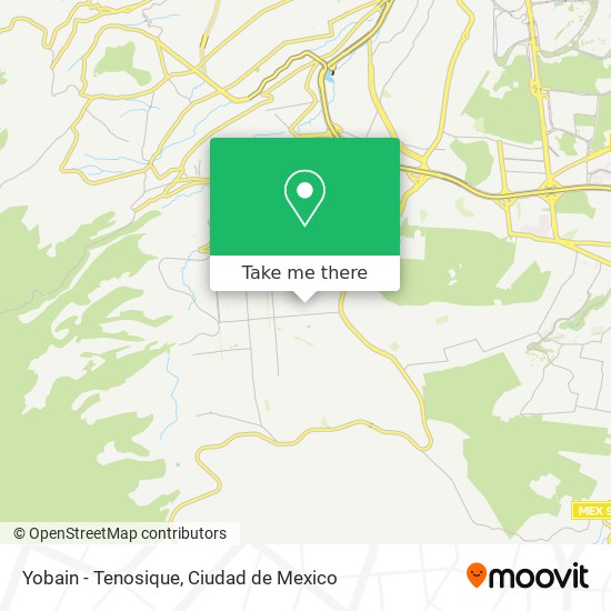 Yobain - Tenosique map