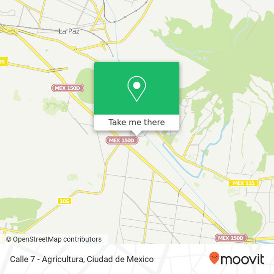 Calle 7 - Agricultura map