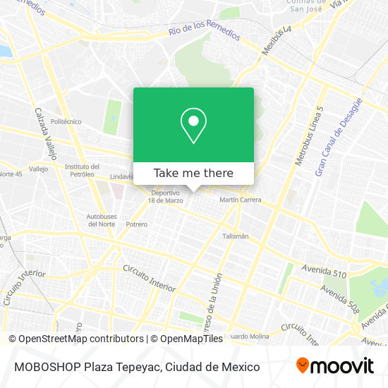 MOBOSHOP Plaza Tepeyac map