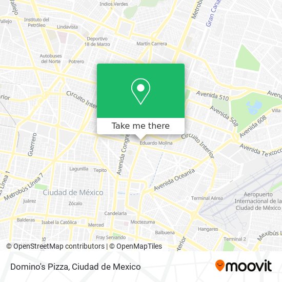Mapa de Domino's Pizza